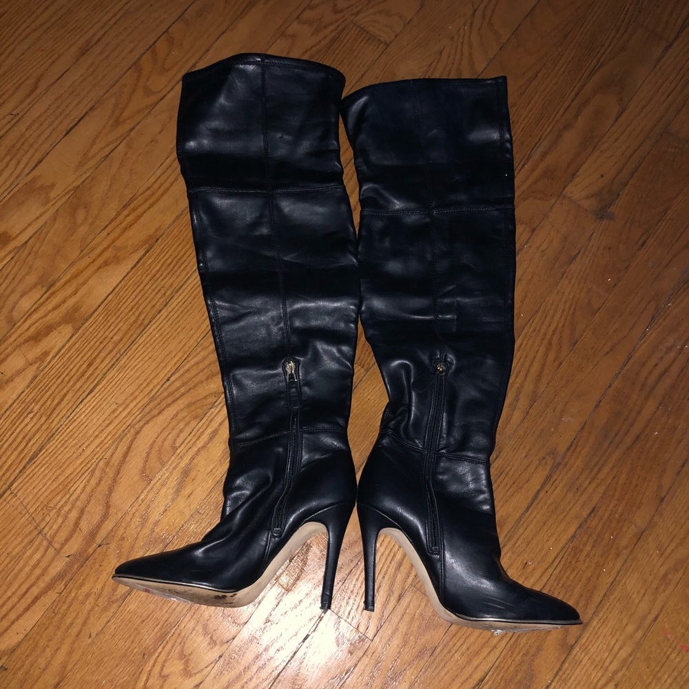 Tall over the Knee high real leather Guess boots